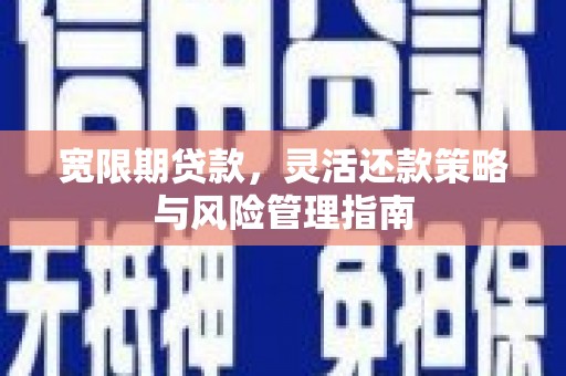 望奎宽限期贷款，灵活还款策略与风险管理指南