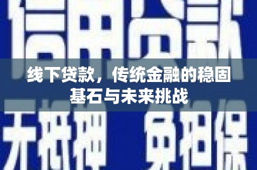望奎线下贷款，传统金融的稳固基石与未来挑战