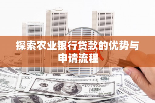 望奎探索农业银行贷款的优势与申请流程