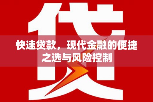 望奎快速贷款，现代金融的便捷之选与风险控制