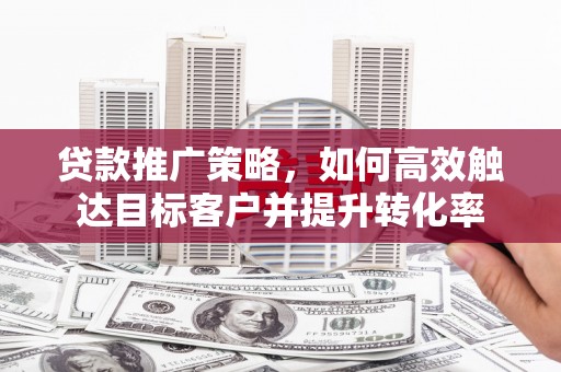 望奎贷款推广策略，如何高效触达目标客户并提升转化率
