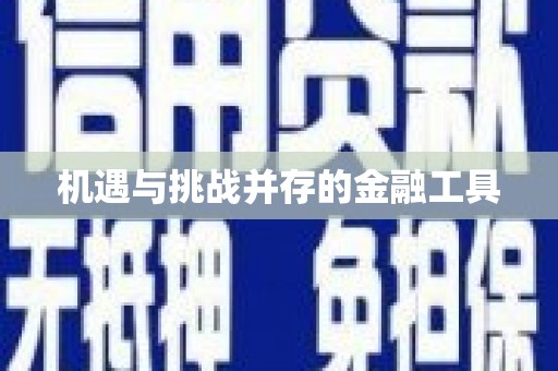 望奎机遇与挑战并存的金融工具