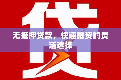 望奎无抵押贷款，快速融资的灵活选择
