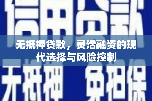 望奎无抵押贷款，灵活融资的现代选择与风险控制
