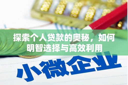 望奎探索个人贷款的奥秘，如何明智选择与高效利用