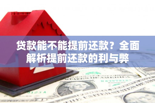 望奎贷款能不能提前还款？全面解析提前还款的利与弊