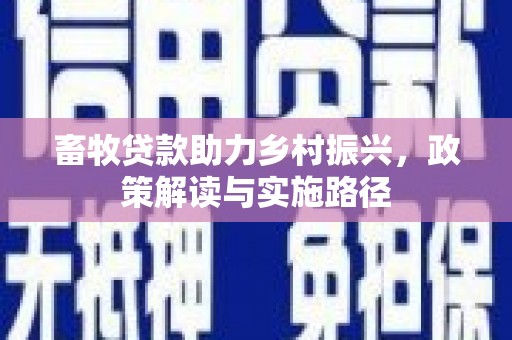 望奎畜牧贷款助力乡村振兴，政策解读与实施路径