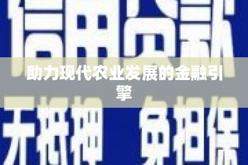 望奎助力现代农业发展的金融引擎