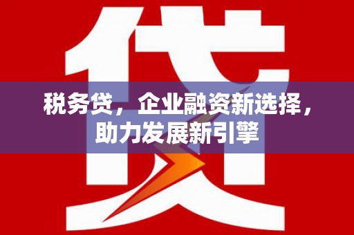 望奎税务贷，企业融资新选择，助力发展新引擎