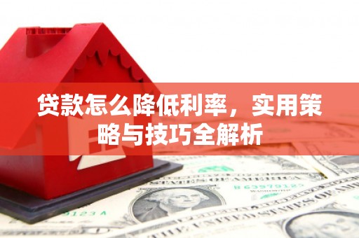 望奎贷款怎么降低利率，实用策略与技巧全解析