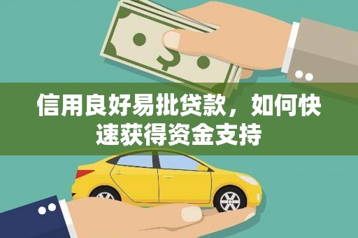 望奎信用良好易批贷款，如何快速获得资金支持