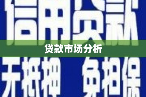 望奎贷款市场分析