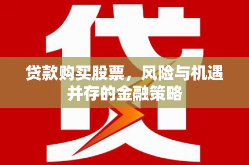 望奎贷款购买股票，风险与机遇并存的金融策略