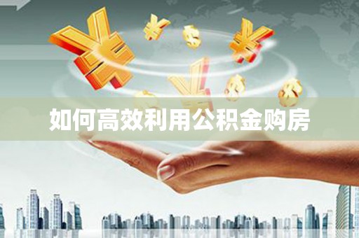 望奎如何高效利用公积金购房