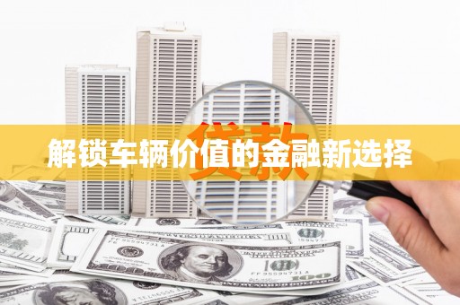 望奎解锁车辆价值的金融新选择