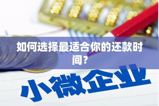 望奎如何选择最适合你的还款时间？