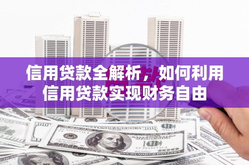 望奎信用贷款全解析，如何利用信用贷款实现财务自由