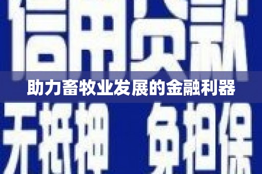 望奎助力畜牧业发展的金融利器