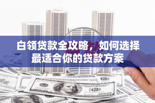 望奎白领贷款全攻略，如何选择最适合你的贷款方案