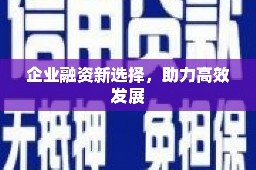 望奎企业融资新选择，助力高效发展