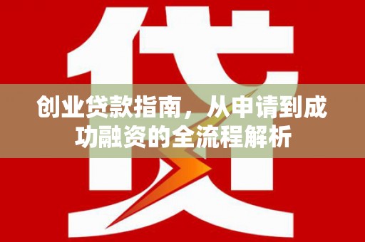 望奎创业贷款指南，从申请到成功融资的全流程解析